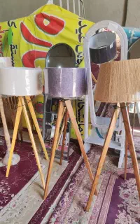 آباژور سه پایه چوبی
