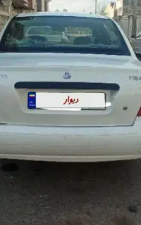 تیبا 1 مدل 92 سفید بی رنگ معاوضه با پراید