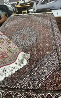 فرش زرنیم افشار استاندارد بدونه کجی در حد نو