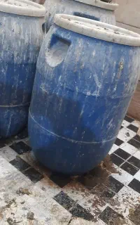 ۸عدد بشکه ۶۰لیتری ابی رنگ