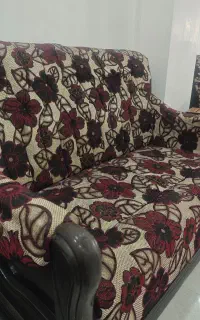 مبل 7نفره با چوب نراد و میز وسط