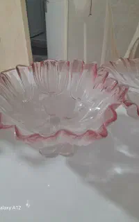 سه تیکه ظروف لب صورتی ژاپنی