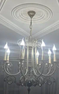 لوستر برنجی ۸ شعله