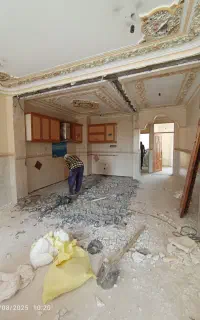 تخریب کاری و کنده کاری ساختمان با ابزار  و کارگر