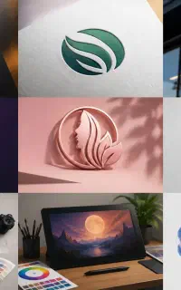 طراحی لوگوی اختصاصی وحرفه ای کسب وکار نیم بهاشد