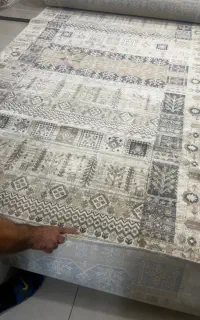 فرش بلژیکی نخ ابریشم مصنوعی