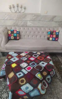 رومیزی قلاب بافی