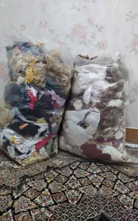 خرده پارچه وپشم گوسفند