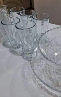 ظرف و وسایل سر سفره شیشه ای