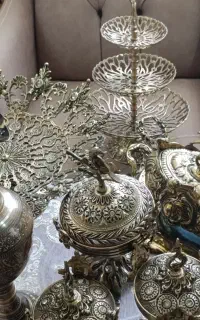 ظروف تزئینی برنجی و برنزی