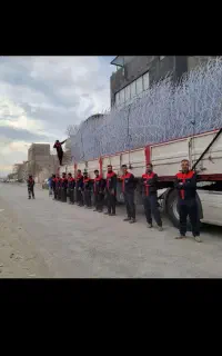 حفاظ روی دیوار. شاخ گوزنی .بوته خاری .