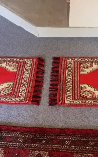 ۲عدد فرش قالیچه دستباف کنار فرشی