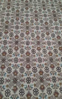 فرش  ۹ متری ۶ لای رنگ کرم