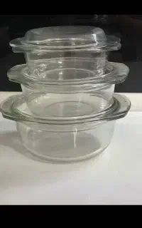 قابلمه پیرکس خارجی با درب نو