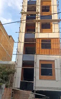 کار آجرنما چسبی و دو غابی