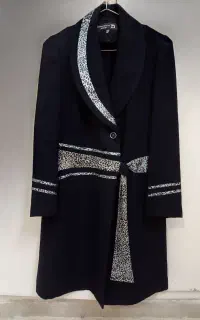 مانتومجلسی سورمه ای
