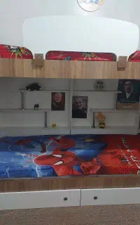 تخت دوطبقه نوجوان سایز ۱۹۰