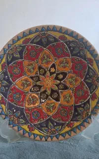 بشقاب مینا کاری