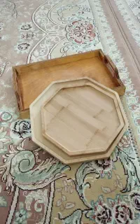 سه تیکه سینی چوبی