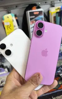 iphone 16 دوسیم بارجیستر صورتی و سفید