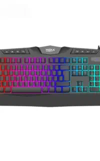 کیبورد گیمینگ هیسکا مدل HX-KEG400 با سیم RGB