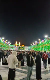 کاروان کربلا عید غدید تعویض پرچم