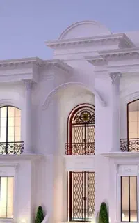 دونفر کارگر برای کار روی نما