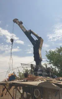 جرثقیل ۳تن ثابت با موتور سه فاز در حال کار