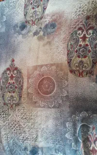 چادر کتان دوخته شده زیبا