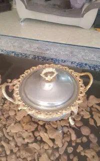 میوه خوری فلزی طلایی