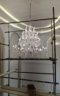 فروش لوستر کریستالی باکارات چهار طبقه سه متری