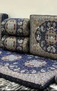 سرویس شاه نشین ۷ تیکه ترمه و ۵ تیکه شانل