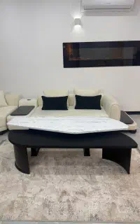 جلومبلی دوتیکه چوب سفید مشکی
