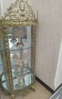 ویترین برنجی ساعت ایستاده برنجی