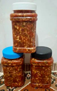 ترشی مشهدی خانگی با سرکه و نمک طبیعی
