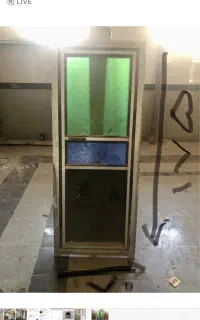 دو عدد درب آلومینیوم و فلزی