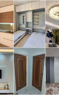 نصب،جابجایی،تعمیر،کابینت دربچوبی تختتاشو،لوسترپرده
