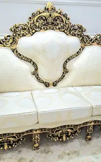 مبلمان سلطنتی تمام چوب 9نفره نونونو مناسب جهیزیه