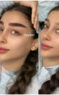 فیبروز شیدینگ لب میکروابرو خط چشم خدمات واموزش