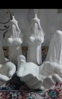 بیس خام ورنگی مجسمه محرمی