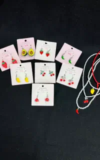 گوشواره و گردنبند پینترسی  دخترونه