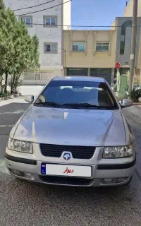 سمند x7 مدل 1386دوگانه فابریک بدون رنگ کم‌کار