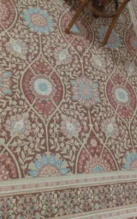 ۲ عدد فرش ۶ متری قهوه ای گردویی