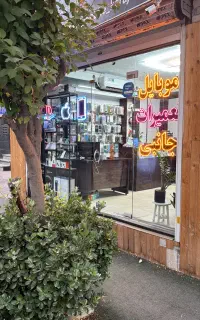 نیرو خانم در موبایل فروشی کافی نت