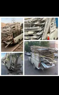 چهارجوب اهنی ضایعات ستون میلنگ تیراهن