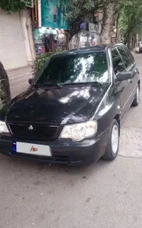 پراید ۱۱۱ مشکی متالیک مدل ۹۲ se فول