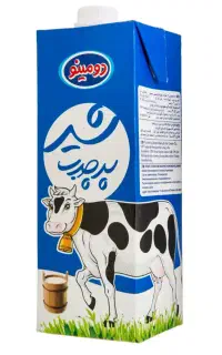شیر یک لیتری و ۲۰۰ سی‌سی و ۱۲۵ سی سی دومینو