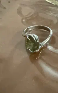 انگشتر نقره دست دلبر با سنگ الکساندریت