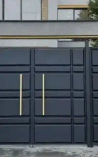 فروشگاه درب کوچک بزرگ حیاطی آهنی مدرن