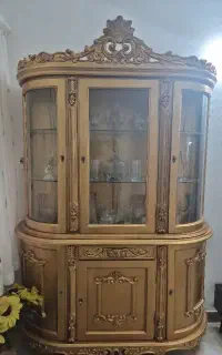 بوفه چوبی استیل